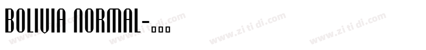 Bolivia Normal字体转换 Bolivia Normal字体转换